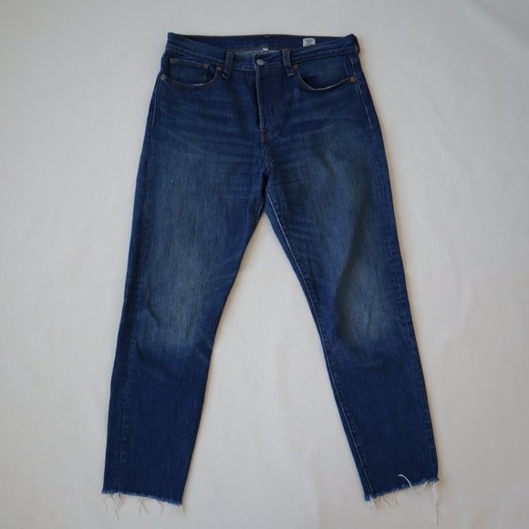 Levi's White Oak Cone Denim Selvedge Raw Hem Blue Jeans, Size 30 - Picture 7 of 16